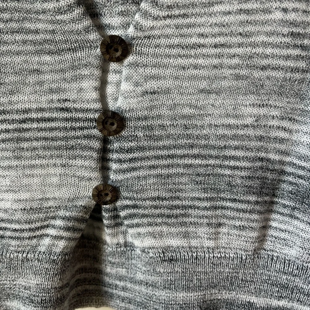 Lucky Brand gray striped cardigan size XS - Picture 4 of 6